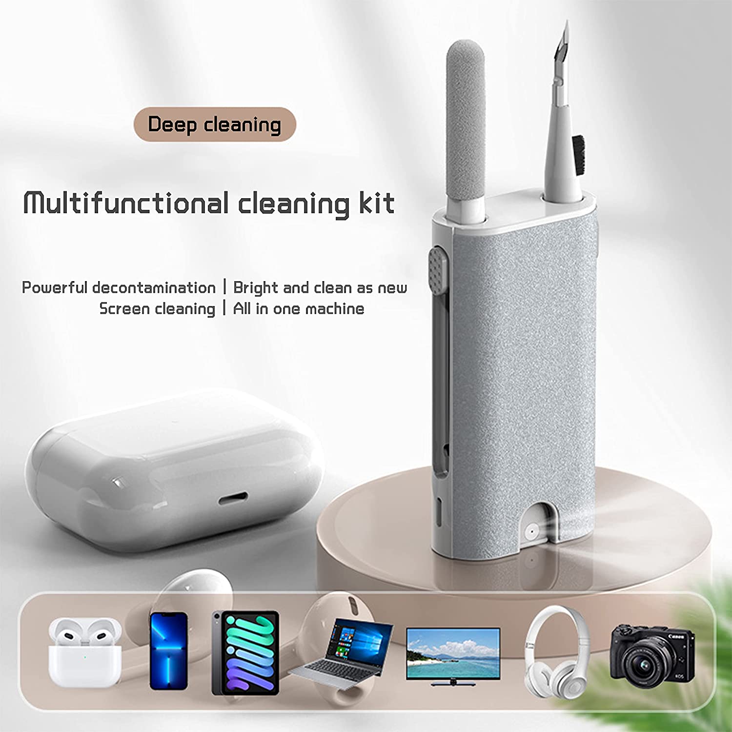 Power Bank Wireless - Kit de brosse de nettoyage d'écouteurs